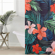 Штора для ванной "Тропики" 180х180см