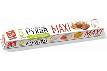 "GRIFON" Рукав для запекания MAXI с клипсами 38смх5м 15мкм