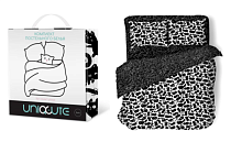 "Uniqcute" Комплект постельного белья "Cats" 1,5сп, 50х70см, цв.черно-белый, поплин