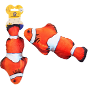 Игрушка для кошек мягк. "Рыбка Клоун" 20см