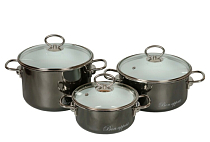 "Bon appetit" Кастрюля цилиндр. мокр. асфальт 4л. d-20см. высокая