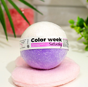 "COLOR WEEK" Бурлящий шар для ванны "Saturday" 120гр.