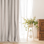 "Волшебная ночь" Штора "Рогожка" 165х270см, цв.зебра-экрю