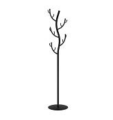 Вешалка напольная "Дерево" 37,5х37,5х181см, цв.черный
