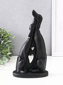 Фигурка "Пара собачек" 23см цв.черный