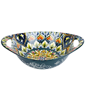 "Arabesque" Green" Салатник с ручками 22,5х15х6,5см
