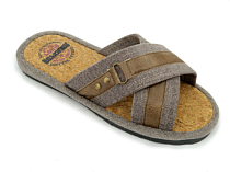 "Forio" Тапочки мужские "Серо-коричневые" размер 43