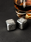 "In Vino" Набор камней для напитков 2шт, цв.серебристый