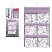 "VALIANT" LAVANDE Кофр подвесной для хранения, 8 карманов 36х60см