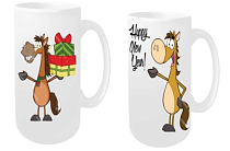 Кружка "Поздравляю с Новым годом!" 350мл, 2в.