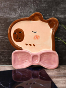 Тарелка "Capybara" 18,4х20,5х2,4мл, цв.коричневый