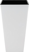 "London Cube" Горшок для цветов 25х25х47см,19,4л, цв.белоснежный жасмин