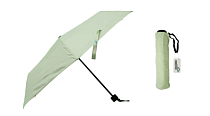 "Simple" Зонт женский, 3 слож., механический, светло-зеленый