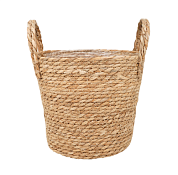 Кашпо плетеное "Сафари" с ручками d=21,5см, h=19см, цв.натуральный