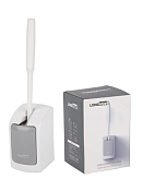 "LONGSTAR" Ерш настенный с клеевым креплением 40х10,8см, цв.бело-серый