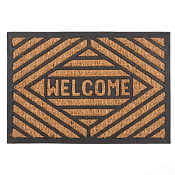 "SUNSTEP" Коврик придверный кокосовый "Welcome Ромб" 40х60см