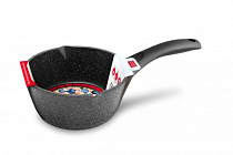 "Каменная" Чёрный гранит" Ковш 1,7л, 15см