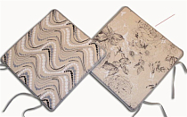 Подушка на стул "Пушистая роза" 39х39см