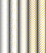 Упаковочная бумага "Pattern on white" 100х70см