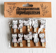 Набор прищепок декоративных "Котики" 10шт.