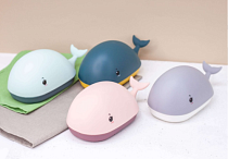 Мыльница "Whale" 8,5х9,5х19см, в ассорт.