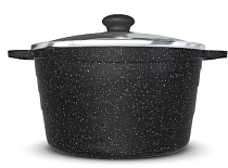 "Neva Granite" Кастрюля со стекл. крышкой 3л