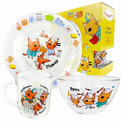 "Три кота.Профессии" Набор посуды  3пр.