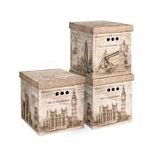 "VALIANT" TRAVELLING ENGLAND Набор коробов 3шт, 28х38х31,5см