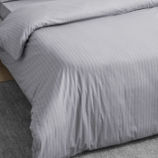 "Волшебная ночь" Пододеяльник "Gray Cloud" 180х215см, страйп