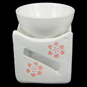 Аромалампа "Цветы" 8см, цв.белый