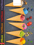 Пакет полиэтиленовый "Мороженое" 41х51см