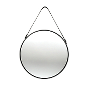 Зеркало настенное "LOFT" круг., 50см, цв.черный