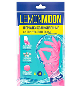 "Lemon Moon" Перчатки хозяйственные с напылением, размер S
