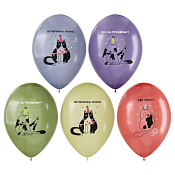 Набор воздушных шаров "Birthday cat" 10шт.