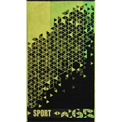 Полотенце спортивное "SPORT" 70х130см, цв.зеленый, пл.460