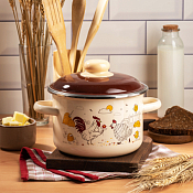 "Appetite"Подворье" Кастрюля эмалированная 2л