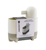 "Clean" Диспенсер для моющего средства c подставкой для губки16,5х7х18см