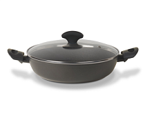 "TVS DIAMANTE INDUCTION" Сотейник с крышкой, с 2мя ручками 28см, h 6,5см