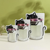 Набор пакетов для хранения сыпучих продуктов "Кошка", zip-lock 3 шт.