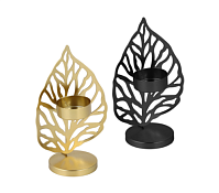 Подсвечник "Лист цветка" 9,5х6х15см