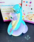 Набор фигурок для раскрашивания "Влюбленные змеи" 11х8х7см