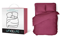 "Uniqcute" Комплект постельного белья "Cosmeya" 1,5сп, 50х70см, цв.ягодный,поплин