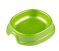 "Рыжий кот" Миска для корма 13,5х12,5х3см, цв.зеленый
