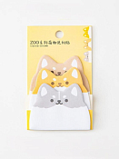 Блок стикер для записей "Dog ears" цв.желтый