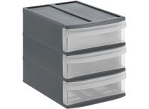 SYSTEMIX Ящик для хранения, 3 секции 26,5х19,2х23,3см