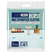 "Lemon Moon"Retro" Набор салфеток вискозных 3шт.38х38см