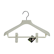 "Light" Вешалка пластик. с зажимами, 40см, цв.бежевый