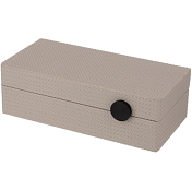 Шкатулка декоративная "Каролин" 25х12х7,5см, цв.бежевый