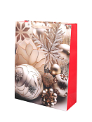 Пакет бумажный "Серебряный шар" 40х30х12см