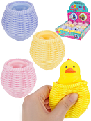 Игрушка-мялка "Утята в корзине" 6х5х5см